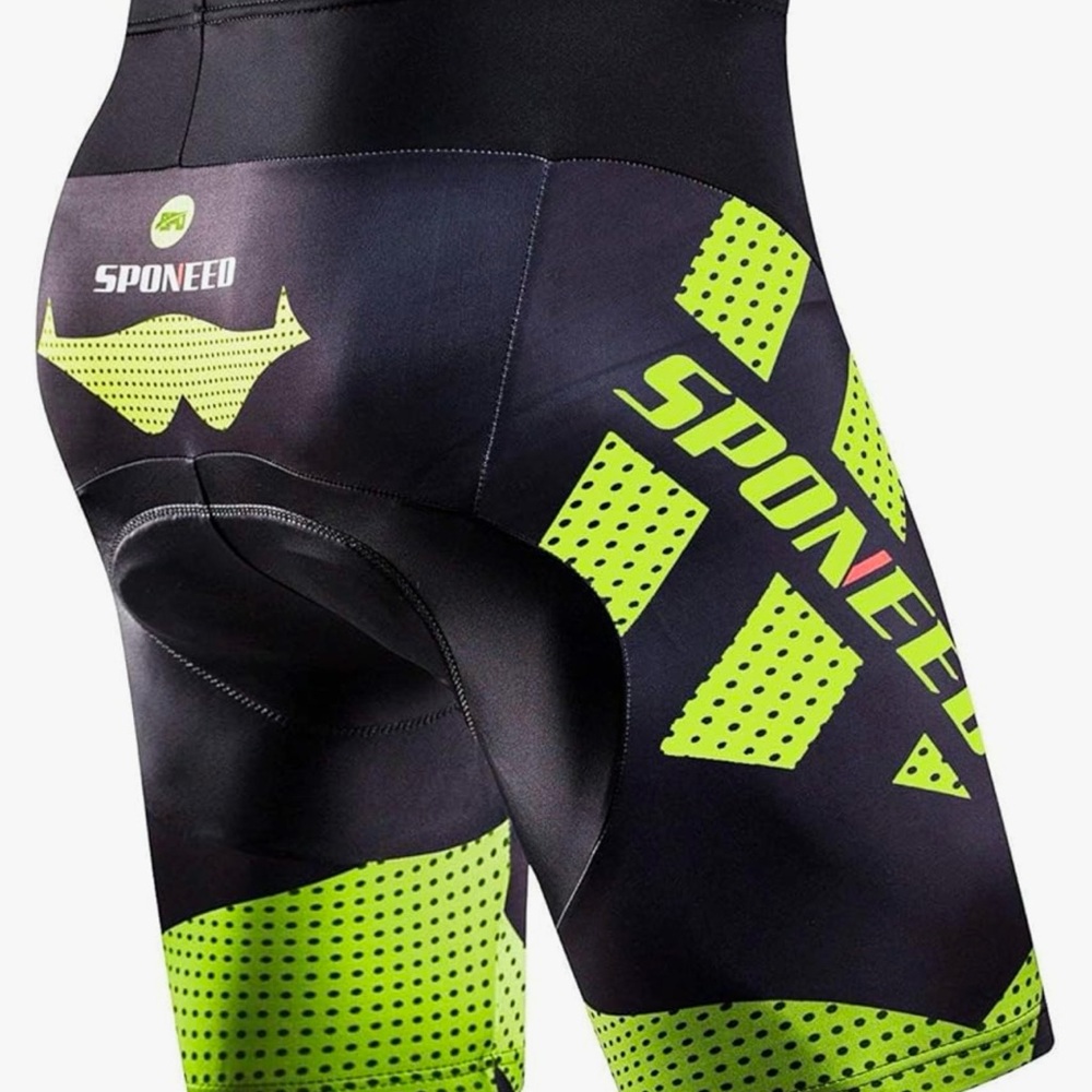 Sponeed Men's Cycling Padded Bicycle Shorts